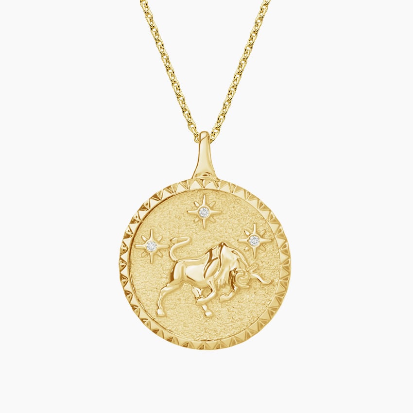 taurus zodiac necklace