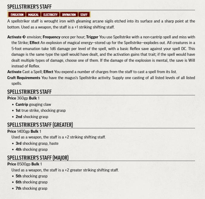 shifting staff of divination