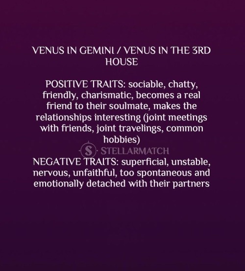 why is gemini venus bad