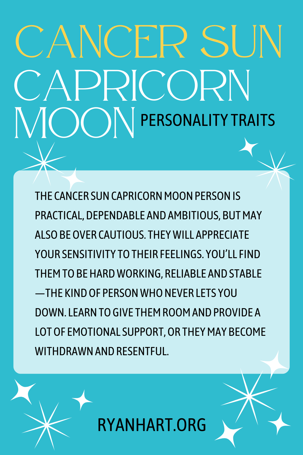 What Does It Mean to Have a Capricorn Moon and a Cancer Sun?