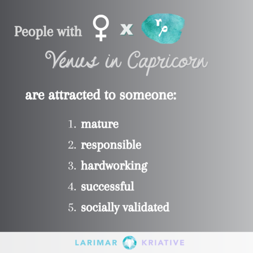 Capricorn and Venus: How They Affect Your Relationships