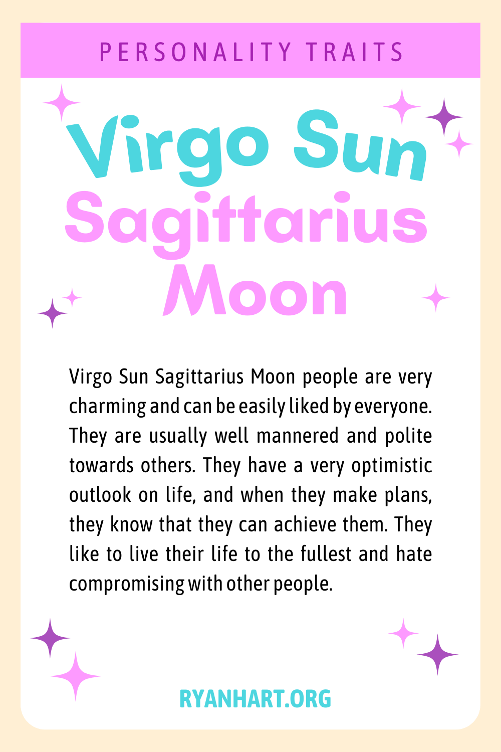 Key Personality Traits of a Virgo Sun Sagittarius Ascendant