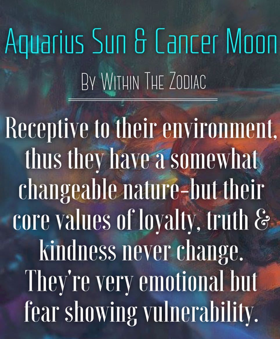 Aquarius Sun and Cancer Moon: Traits and Characteristics