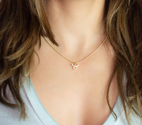 taurus zodiac necklace