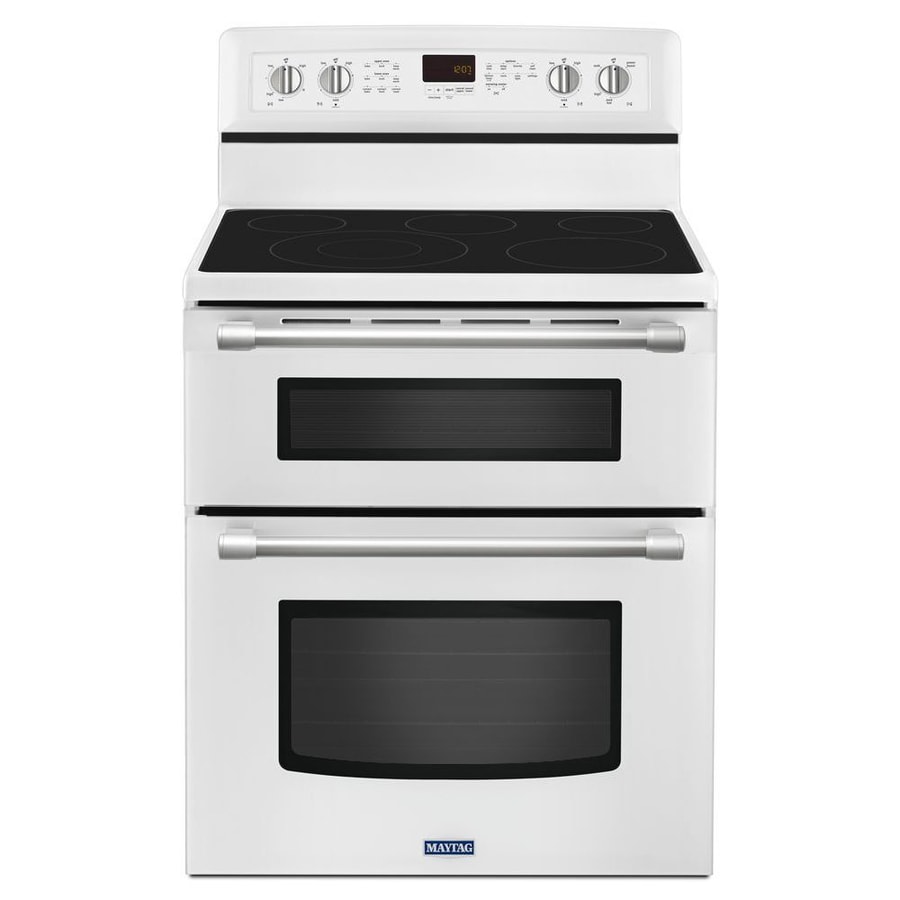white maytag gemini double oven