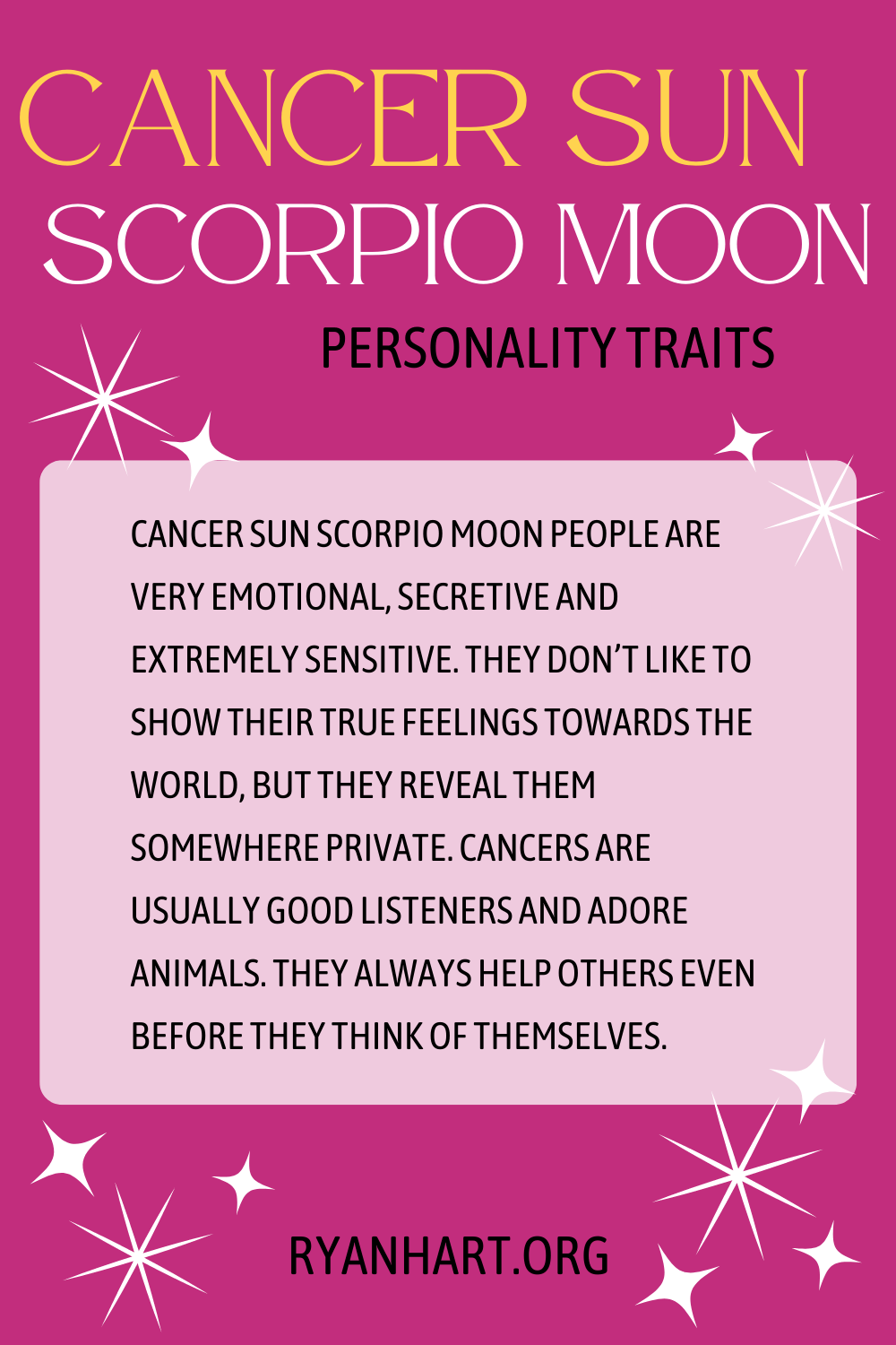 Understanding the Forceful Cancer Sun Scorpio Moon Personality