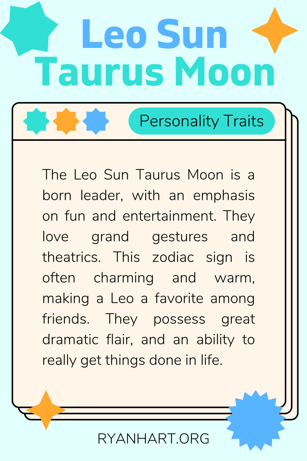 leo sun taurus moon