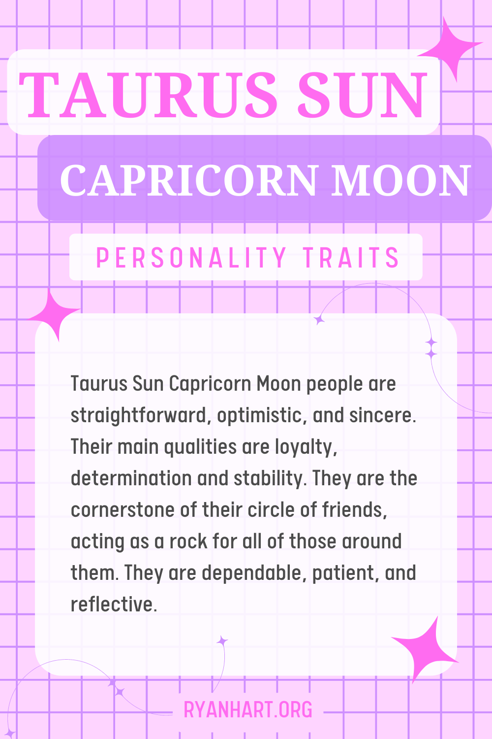 taurus sun capricorn moon