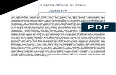 Understanding the Libra Sun Aries Moon Combination: Key Traits