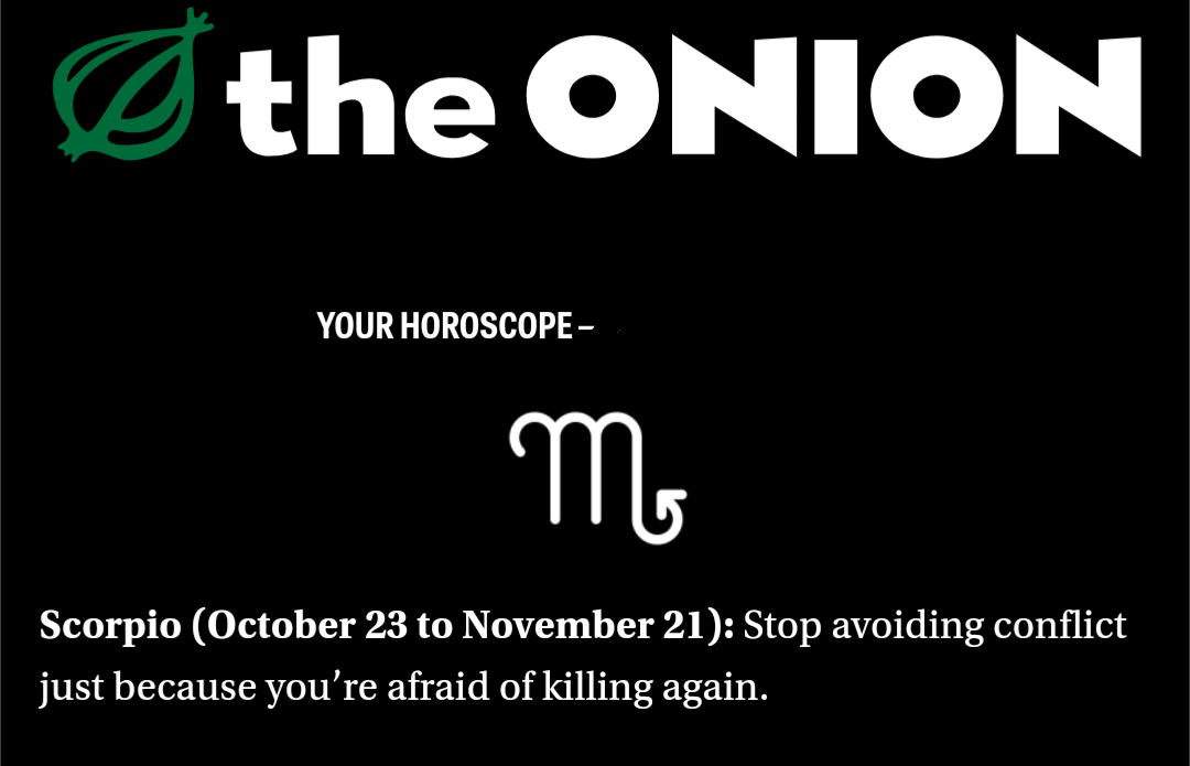 horoscopes the onion