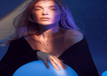 Shine Bright with an Aries Necklace with Coral Enamel Detail