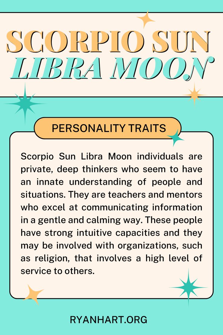 Understanding Sun in Scorpio Moon in Libra: Key Traits