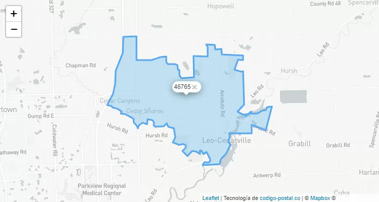 Quickly Find the Zip Code for Leo, Indiana