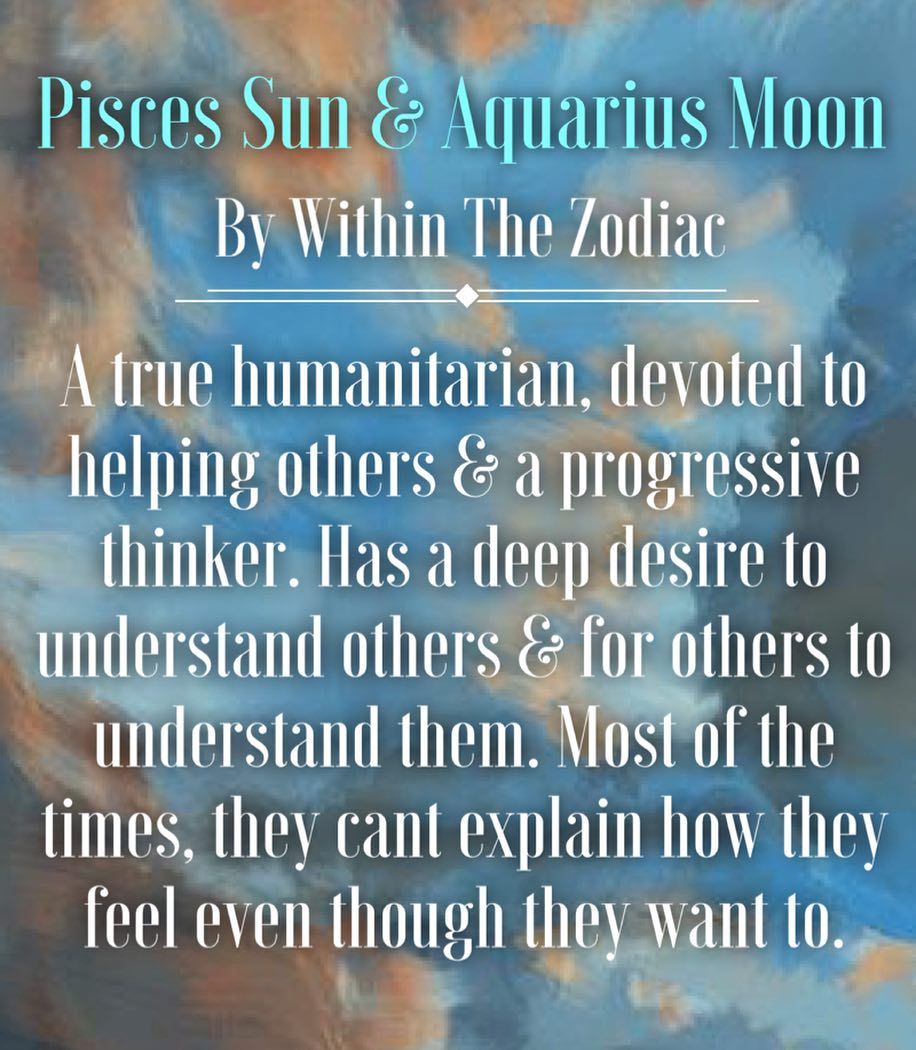 pisces sun and aquarius moon