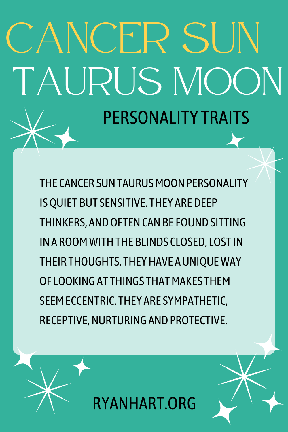 Taurus Sun Cancer Moon in Love, Career, and Life