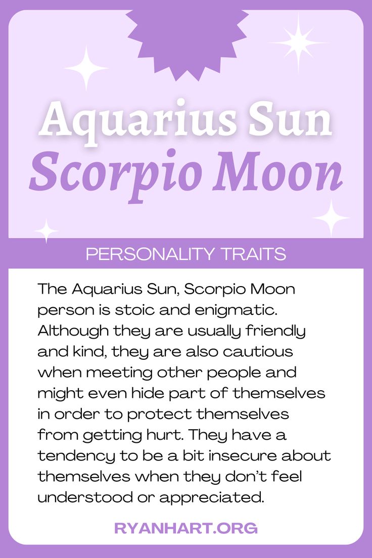 scorpio moon aquarius sun