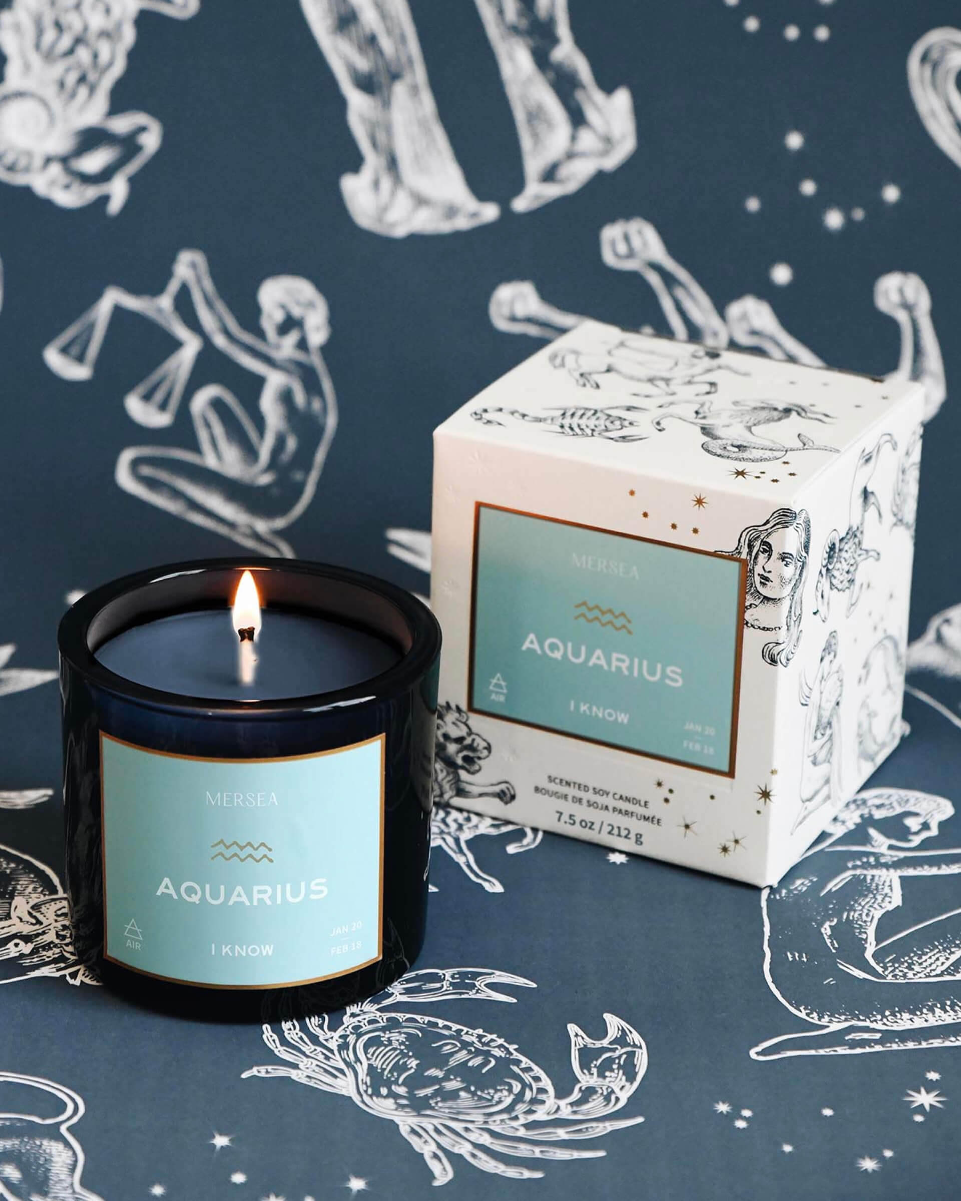 aquarius candle