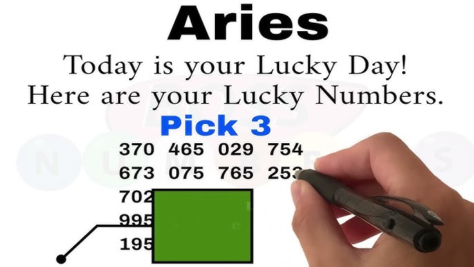Aries Lucky Pick 3 Numbers for Today! Get Your Lucky Numbers Here!