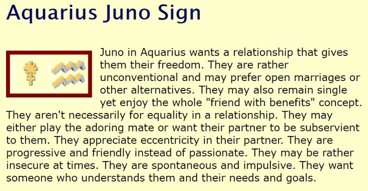 juno aquarius