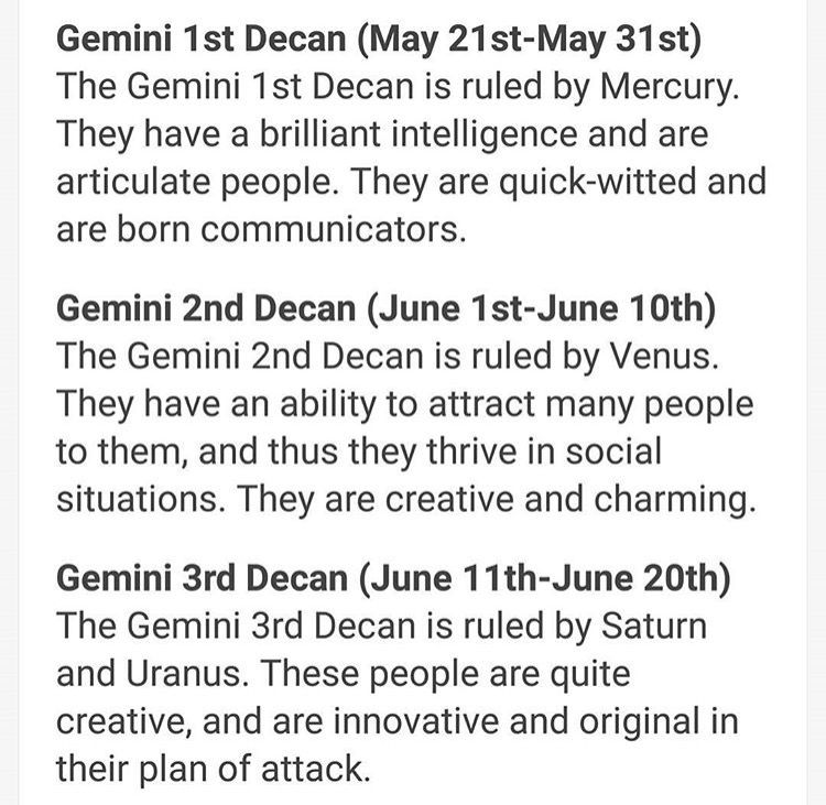 third decan gemini