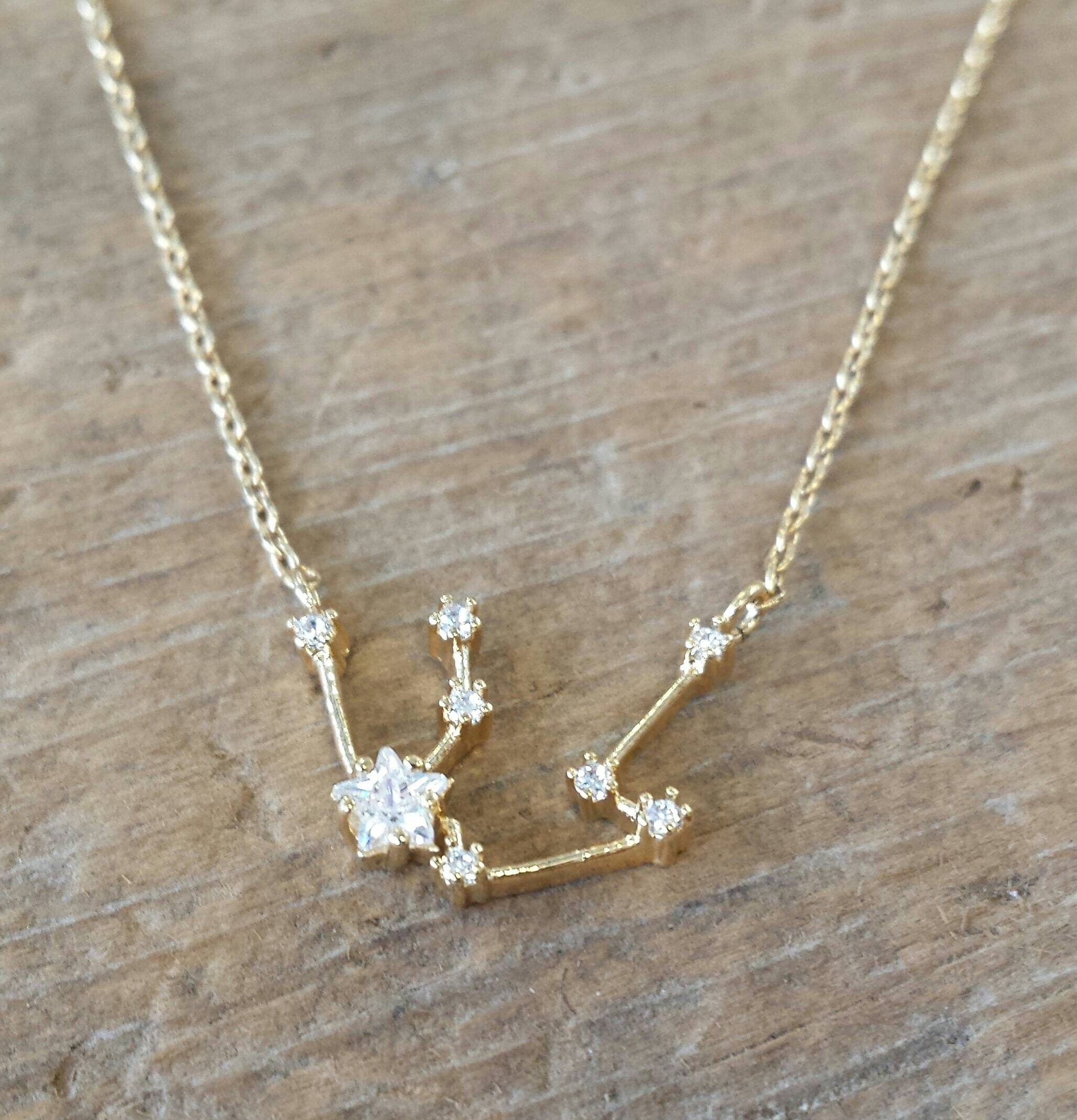 constellation necklace aquarius