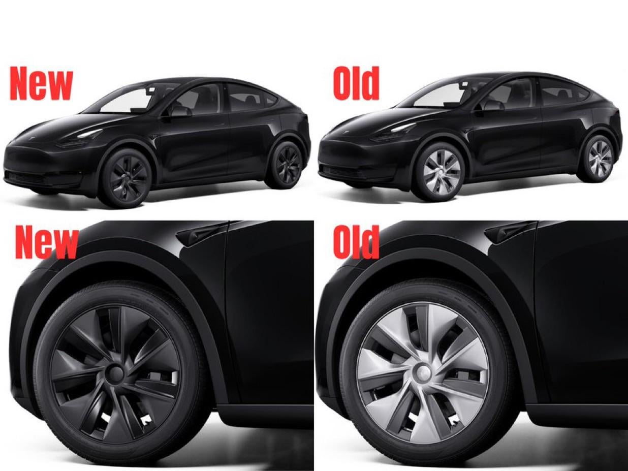 tesla black gemini wheel covers