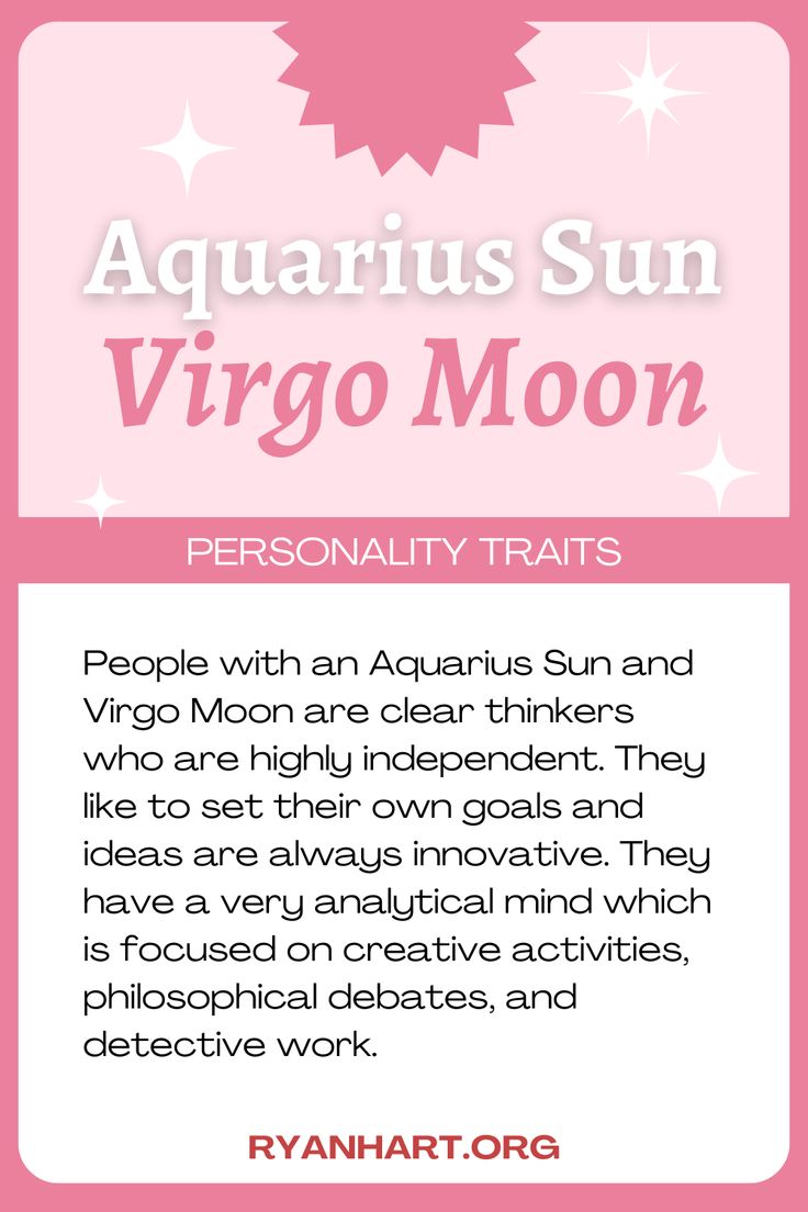 aquarius sun virgo moon