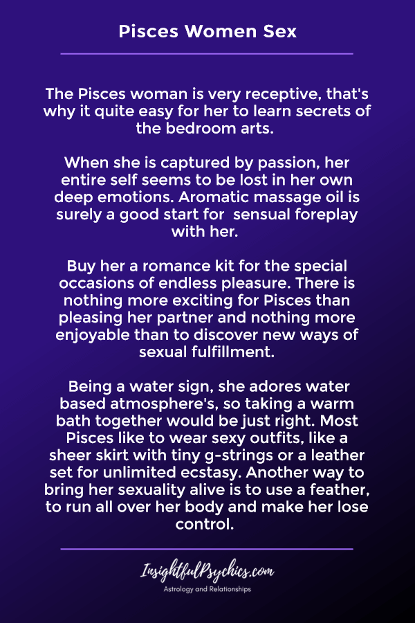Pisces Woman Sexuality: Whats She Really Like in Bed? Easy Tips to Understand Her Desires
