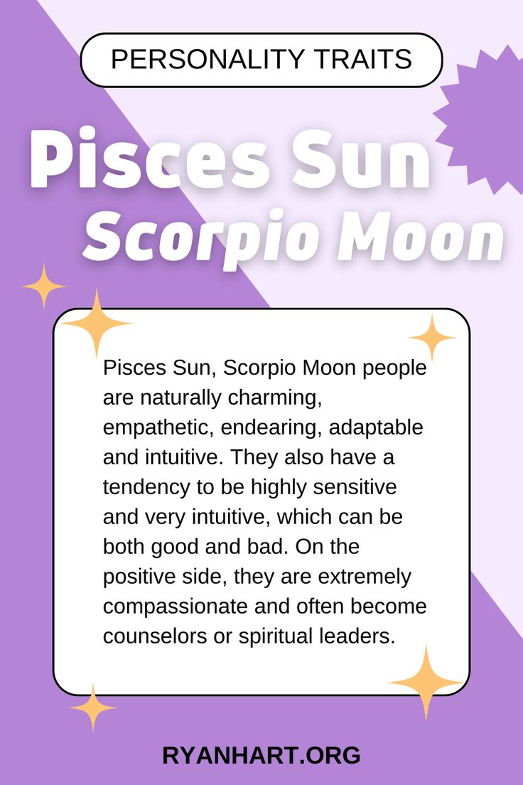 Know a Pisces Sun Scorpio Moon? Traits Explained!
