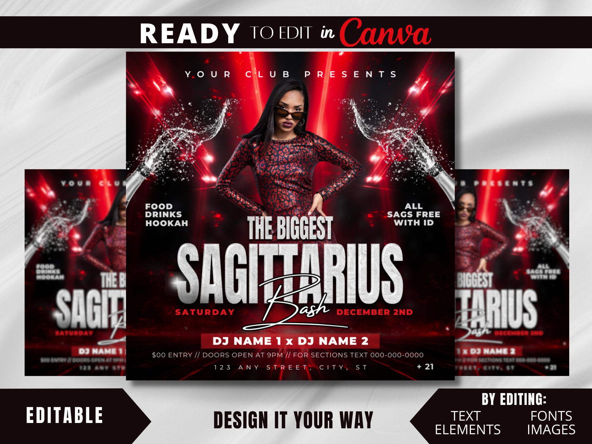 Best Sagittarius Party Flyer Designs: Celebrate in Style!