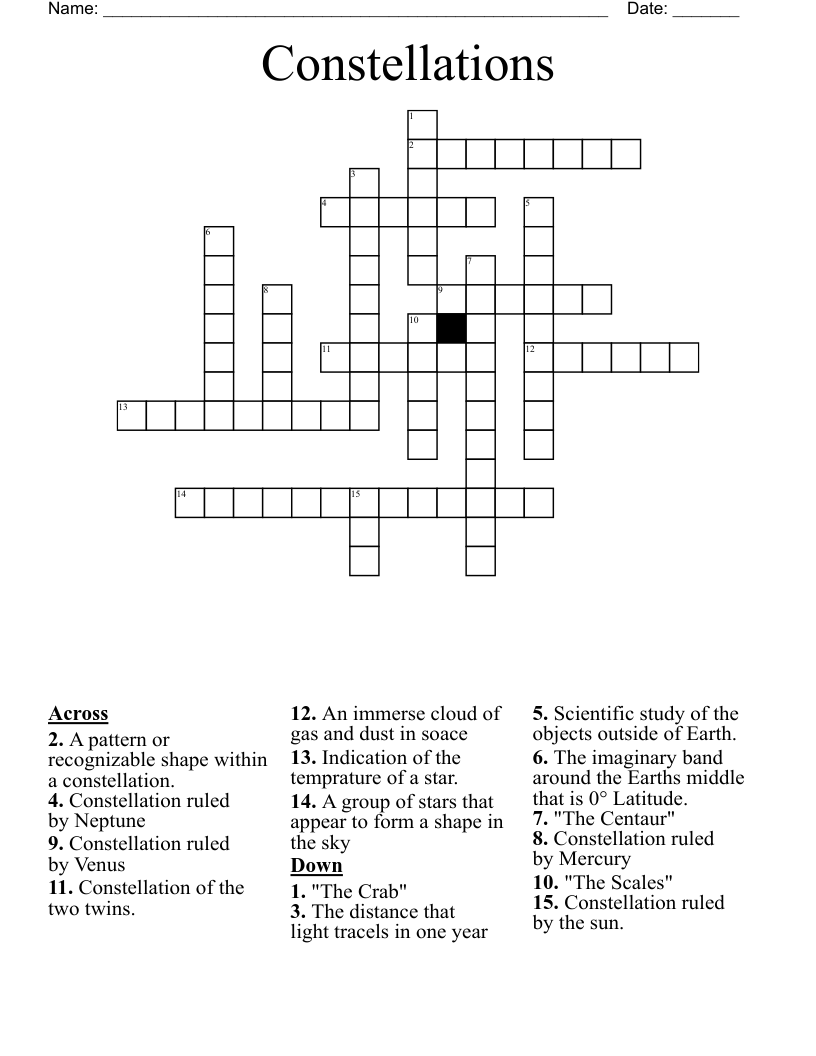 Constellation Crossword Clue? Get the Answers Quickly!