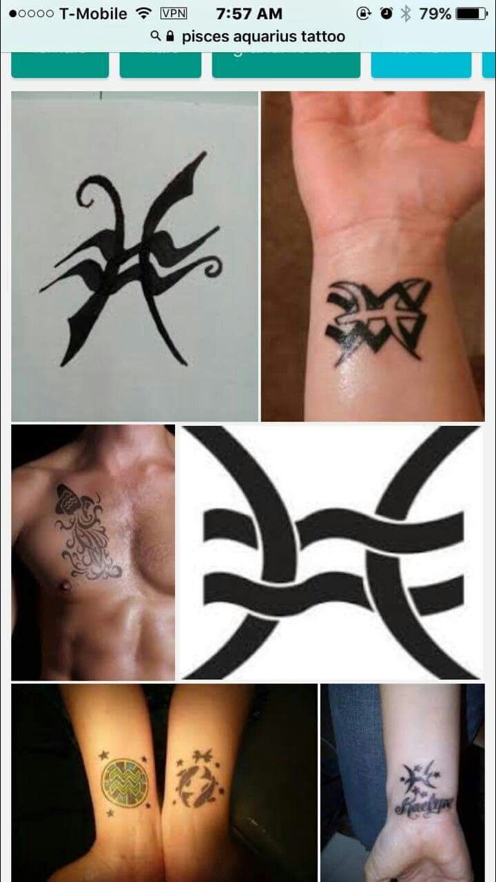 aquarius pisces tattoo