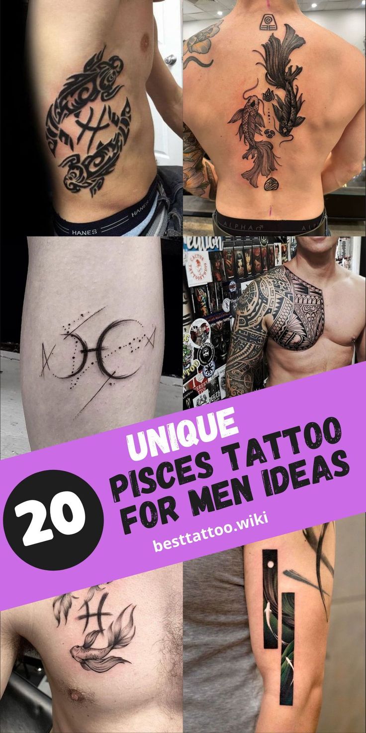 Pisces Zodiac Tattoos: Ultimate Guide for Men (Finding the Perfect Design in 2024)