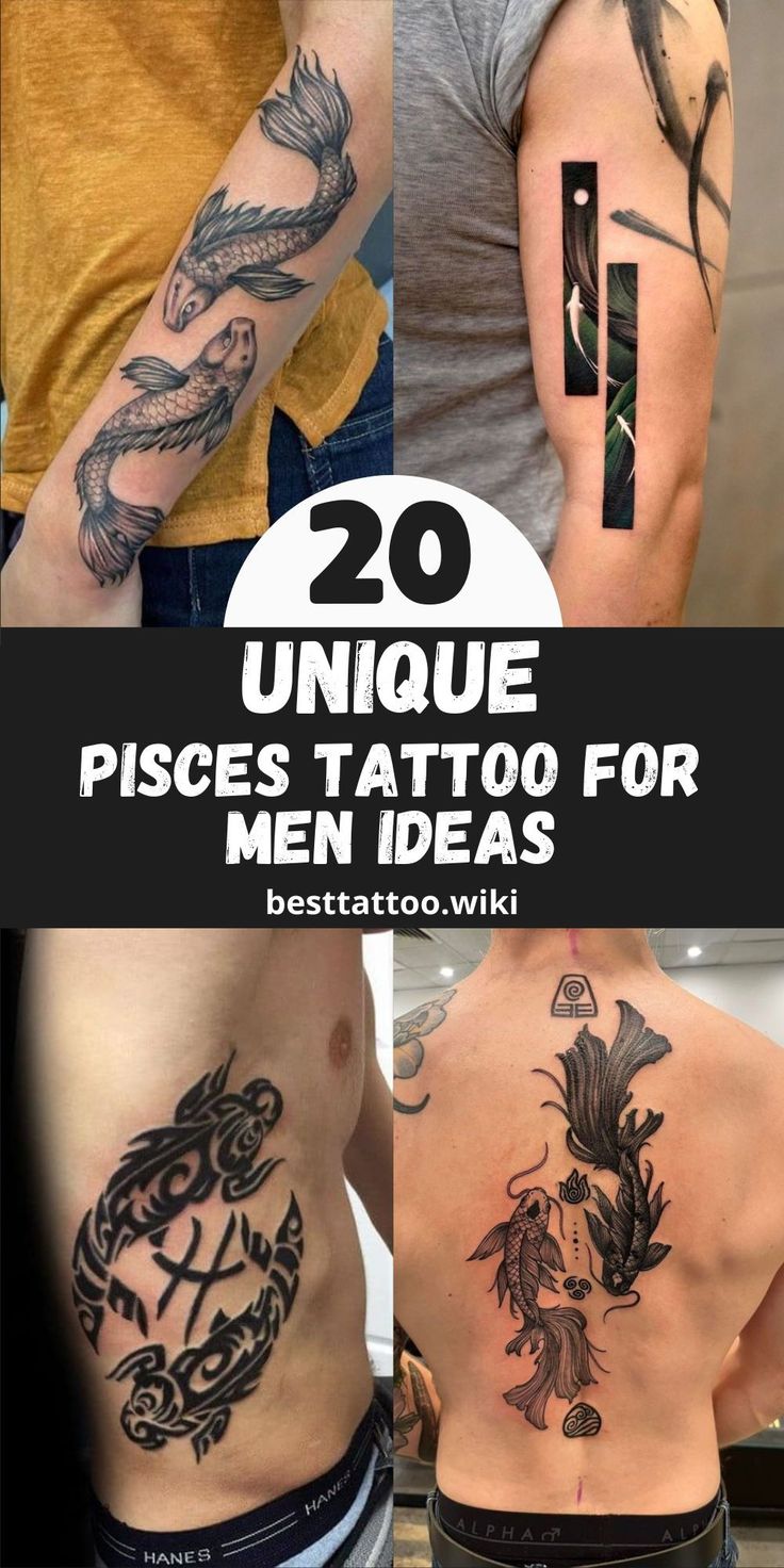 Pisces Tattoo Male: Find Your Perfect Zodiac Ink (Ultimate inspo)