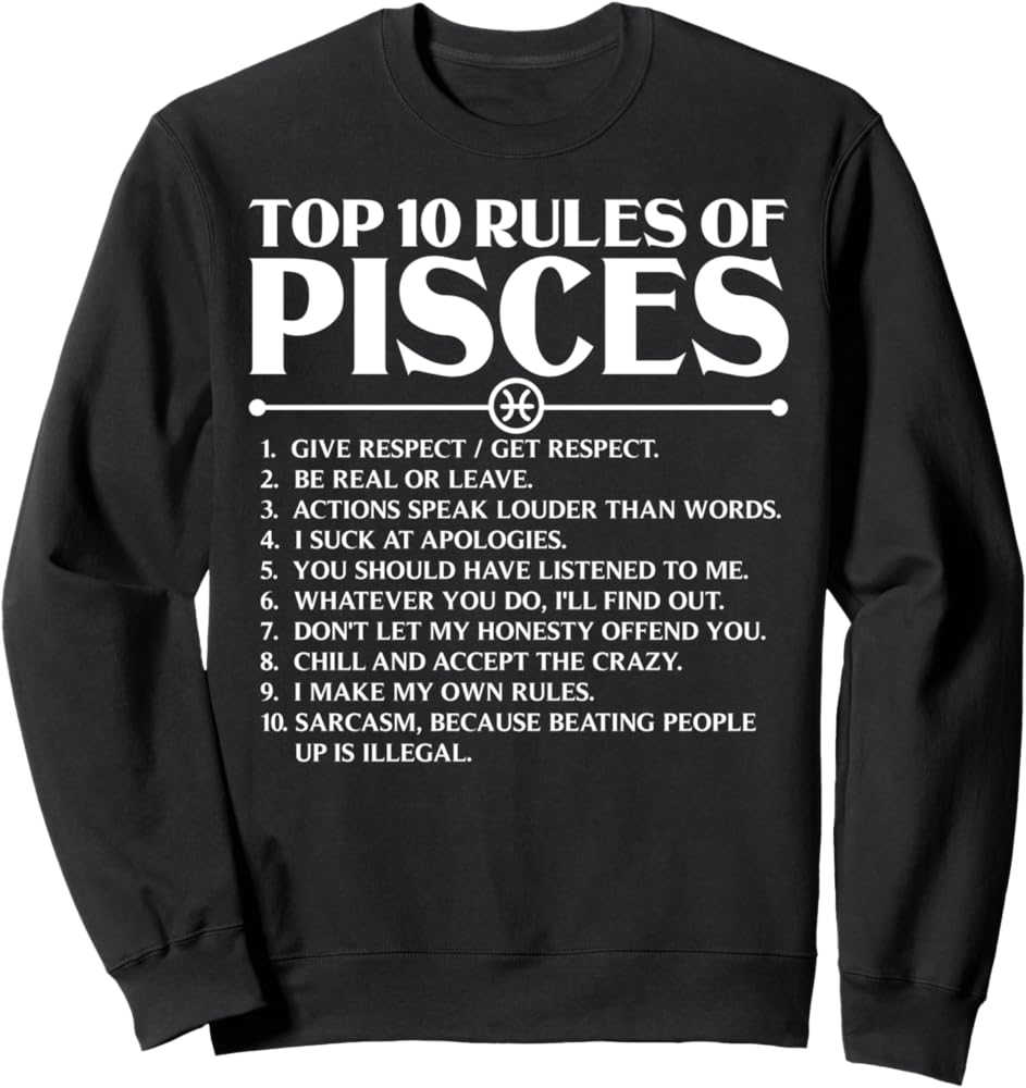 Rock a Pisces Sweatshirt: Find Your Perfect Fit (Ultimate Zodiac Style Guide)