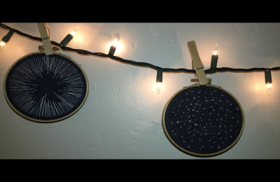 Constellation Embroidery for Beginners: Step-by-Step Tutorial.