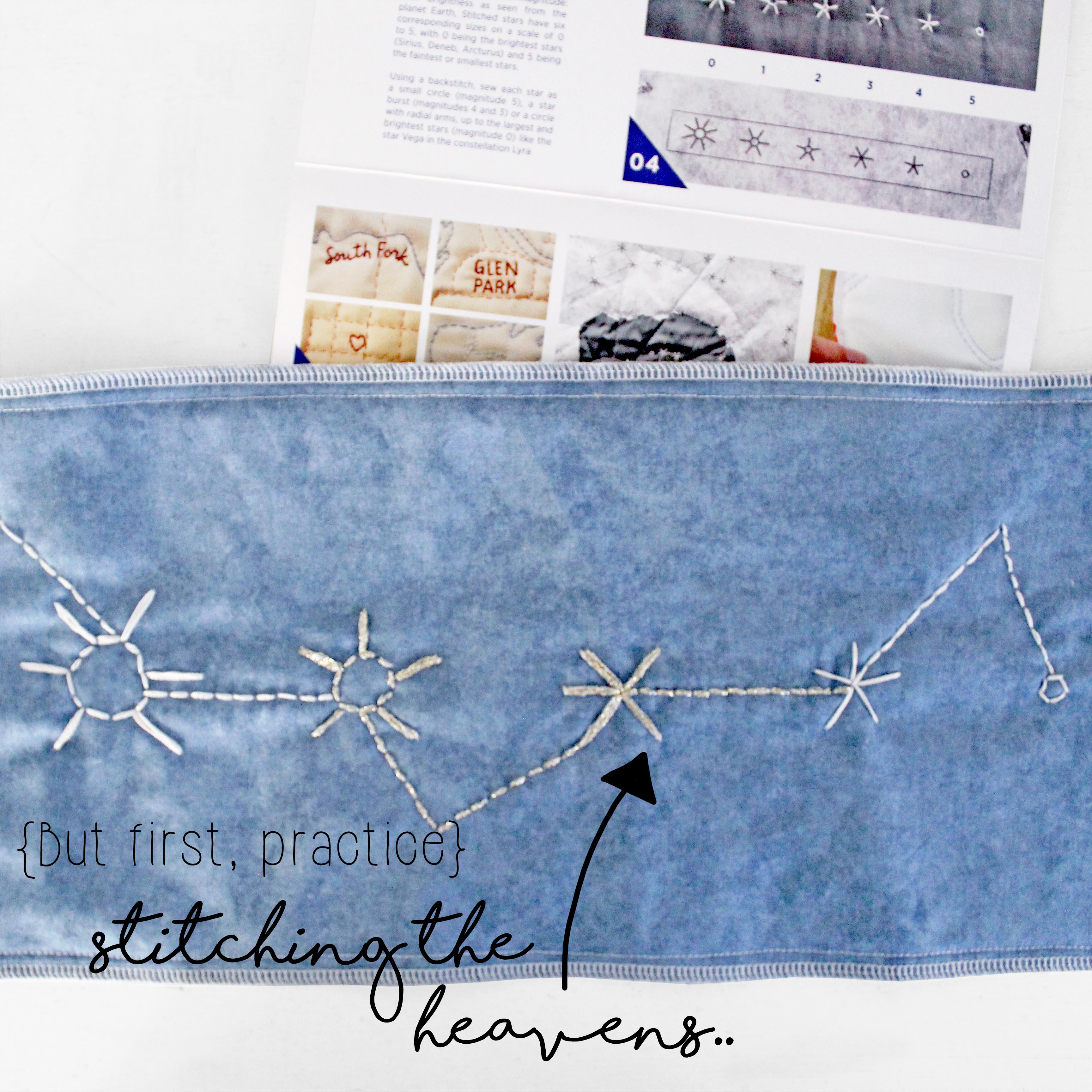 Constellation Embroidery for Beginners: Step-by-Step Tutorial.